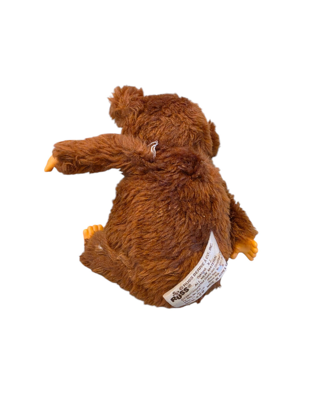 Vintage Russ Berrie Tubby Plush Thumb Sucker Bear 7" Stuffed Animal - Picture 3 of 6